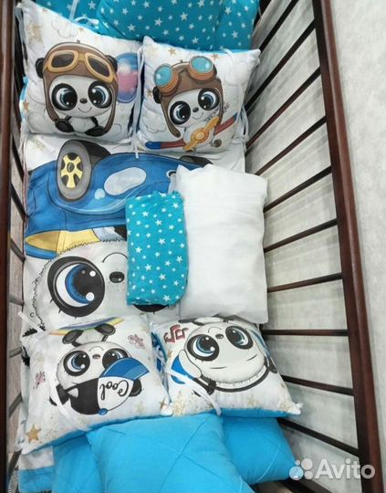 Балдахин и бортики в кроватку