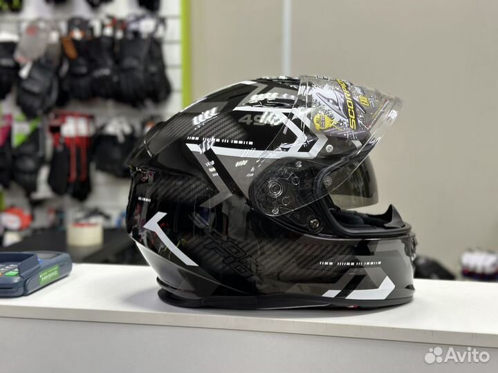 Мотошлем Scorpion EXO-491 Spin с очками