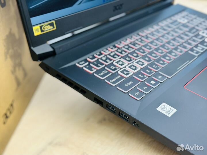 Игровой acer Nitro 17.3 RTX 3060 + Core i5-10300H