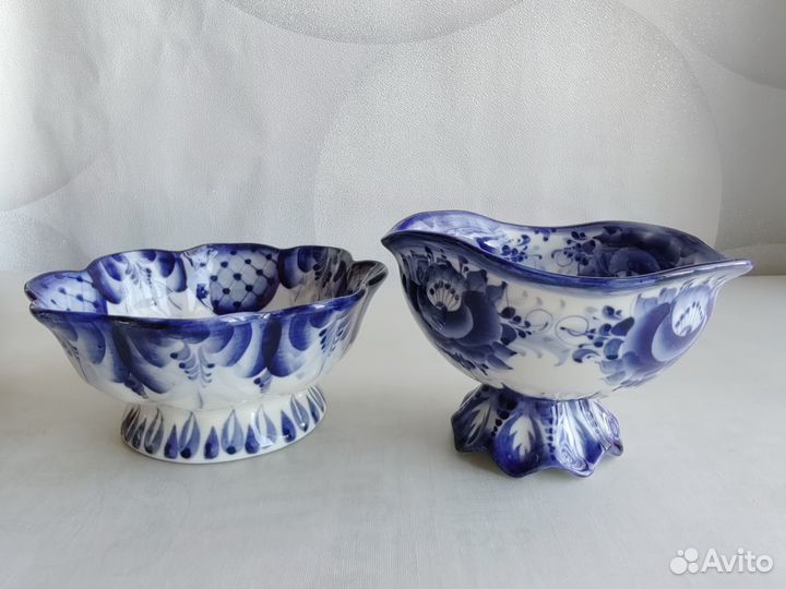 Салатник ваза Гжель