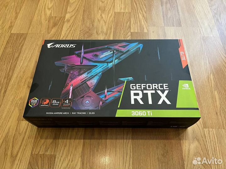Видеокарта gtx 3060 ti aorus elite 8 gb