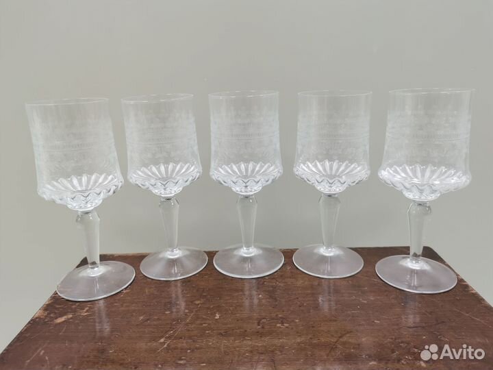 Бокалы для шампанского вино 19 век Россия стекло