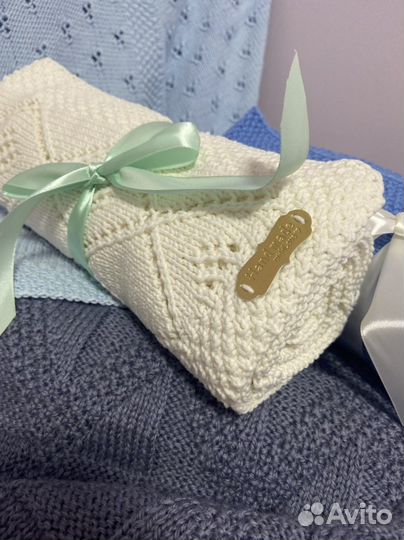 Детский вязаный плед