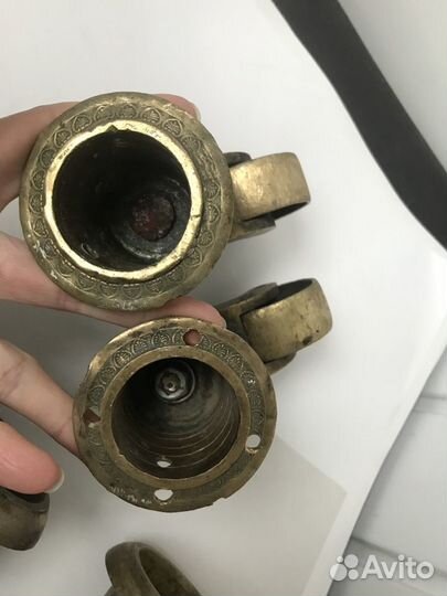 Старинные колёса, колесики мебельные Латунь/бронза