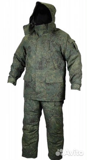 Бушлат и ватные штаны цифра