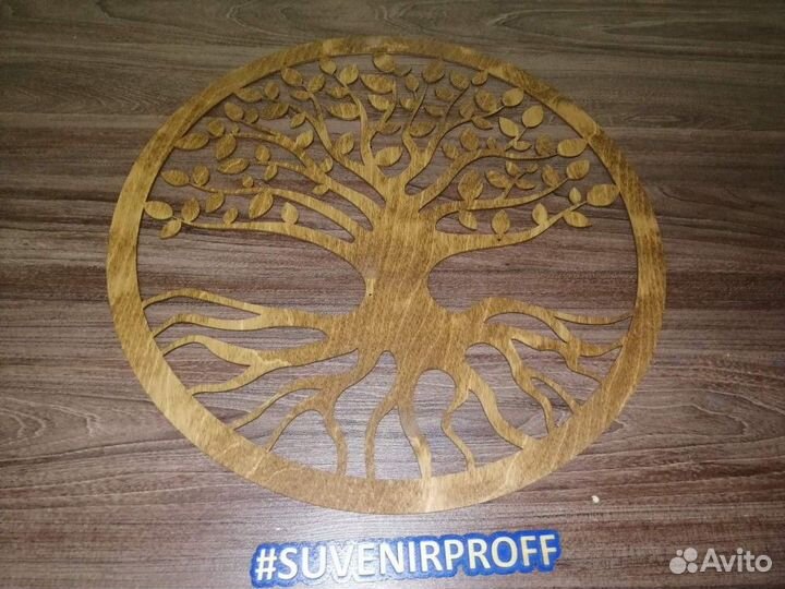 Деревянное декоративное дерево, 50 см