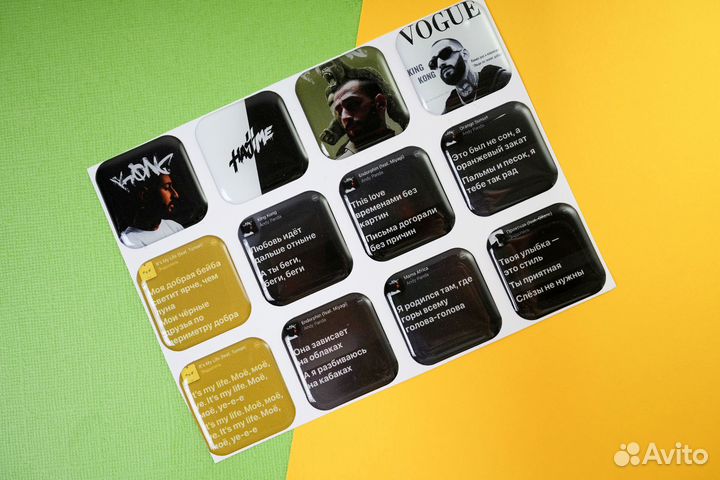 Печать стикеров наклеек с любым дизайном