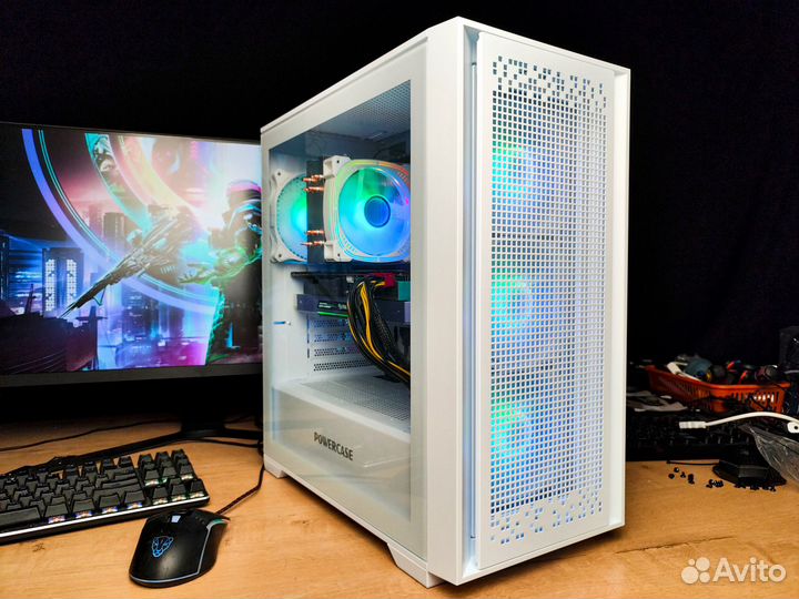 Мощный игровой компьютер Ryzen 3600/RX 6600/32GB