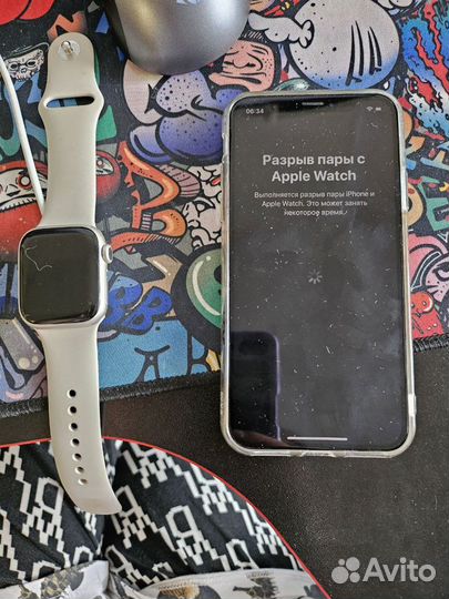 Apple Watch 7, 41мм, сияющая звезда