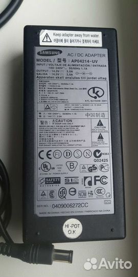 Блок Питания, Адаптер Монитора LG Samsung Sony