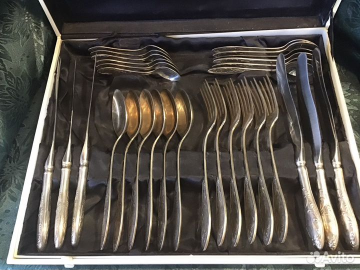 Набор столовых приборов мельхиор СССР