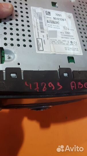 Магнитофон на Chevrolet Aveo T300