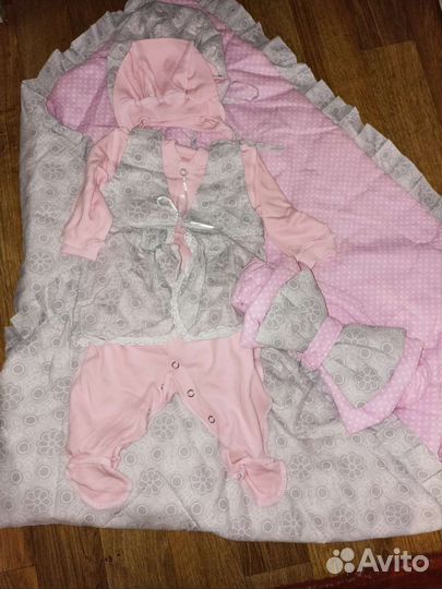 Конверт на выписку для девочки