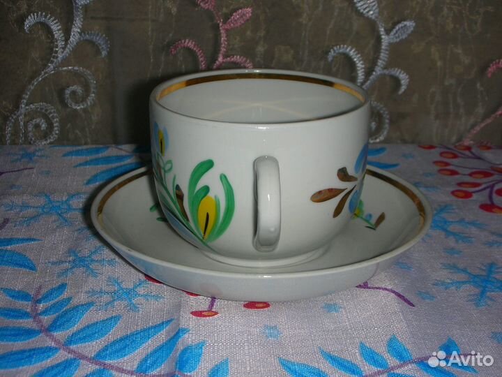 Чайная пара, фарфор, Вербилки, ссср/рф