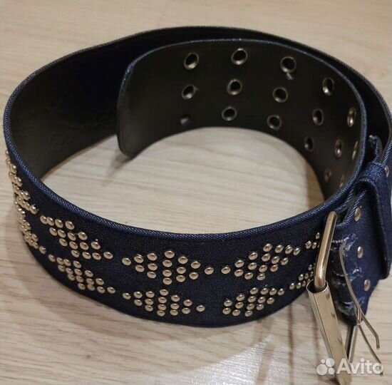 Ремень женский широкий джинсовый