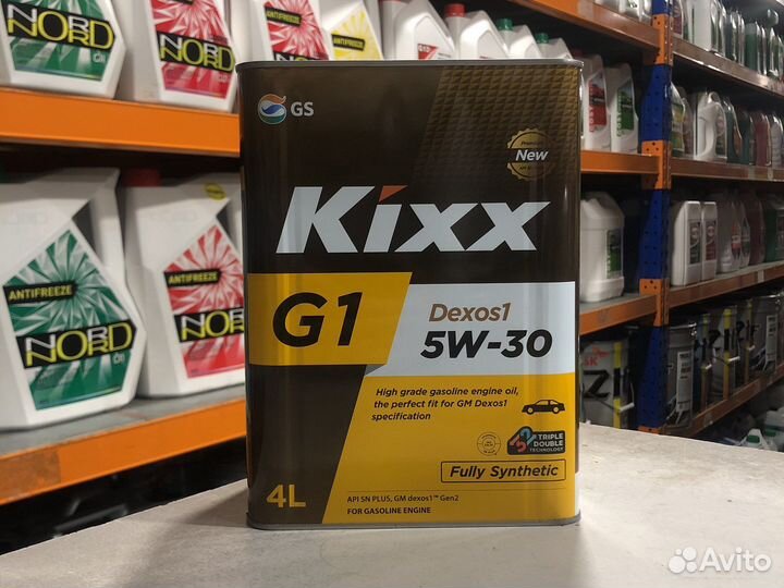 Масло моторное kixx G1 Dexos1 SN Plus 5W30 4л