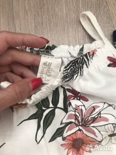 Комбинезон летний h&m на девочку 74-80