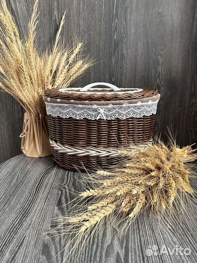 Хлебница плетеная