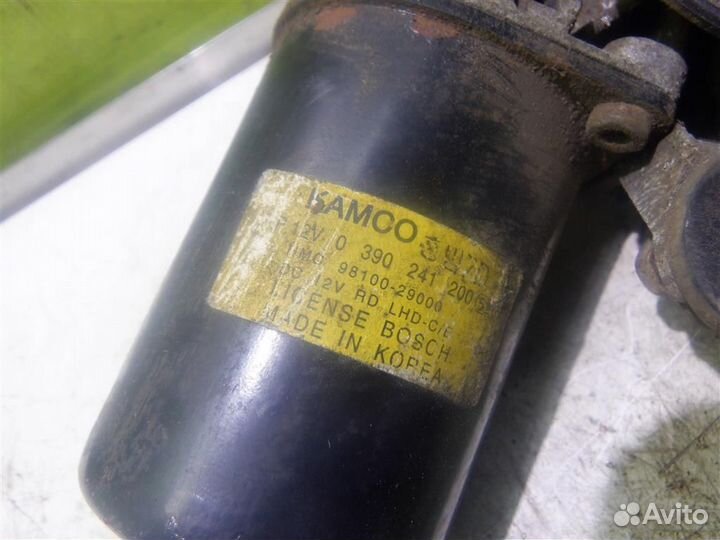 Моторчик стеклоочистителя передний Хендай Лантра