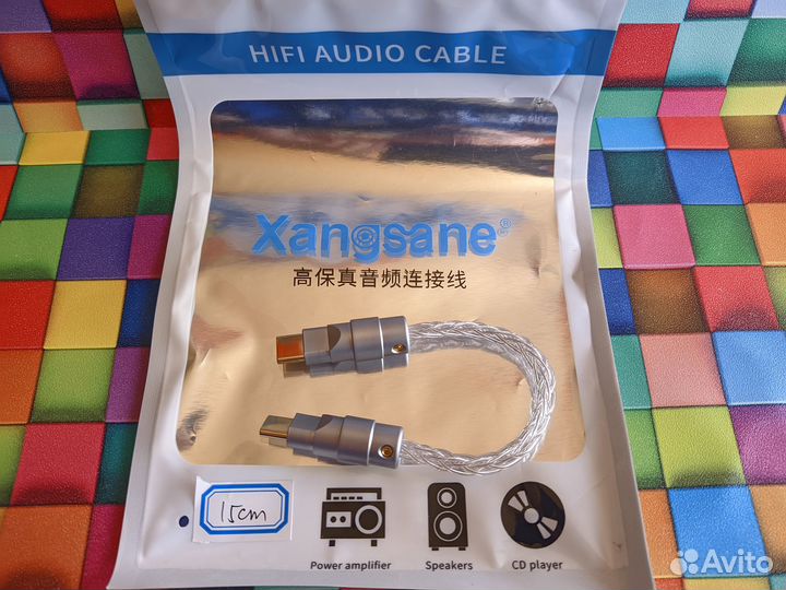 Кабель для цап type-c серебро новый