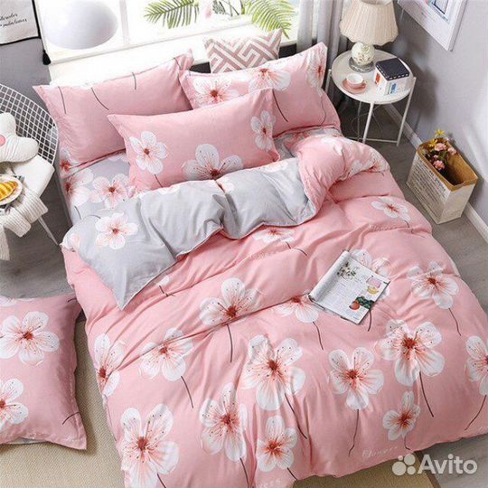 Постельное белье сатин евро