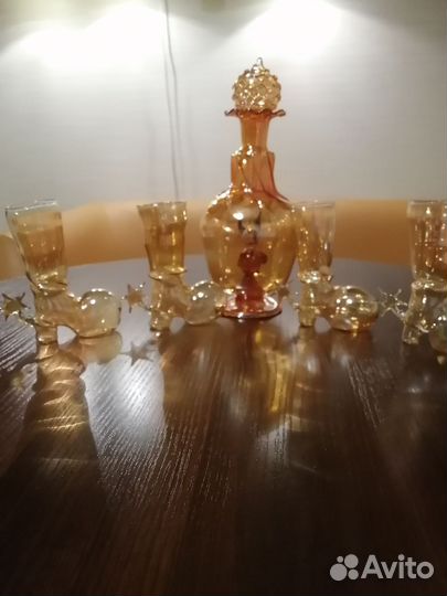 Штоф с рюмками - ручная работа