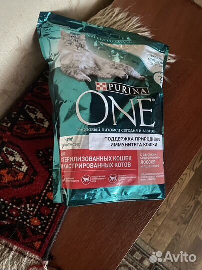 Purina one для кошек 750г