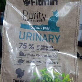 Сухой корм для кошек Fitmin Purity urinary индейка