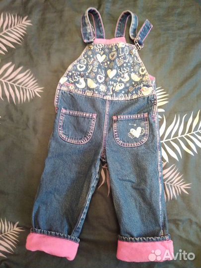 Джинсовые комбинезоны для девочки