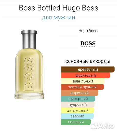 Духи Boss Bottled Hugo boss оригинал