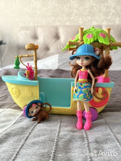 Enchantimals обезьянка с кораблем