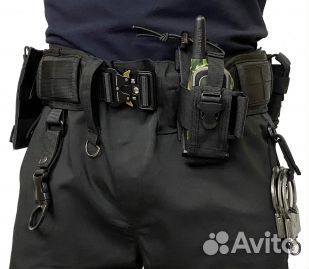 Разгрузочный пояс с подсумками черный