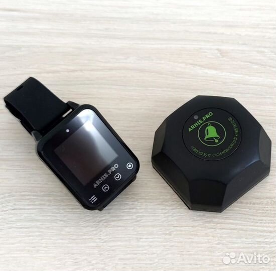 Кнопка вызова официанта в комплекте с часами Элит