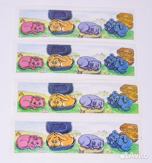 Животные в корзинках 1994 - 1995 г Киндер