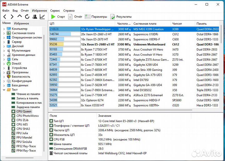 Сборка на процессоре Intel Xeon E5 2678v3