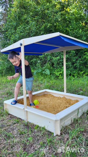 Песочница детская с крышей