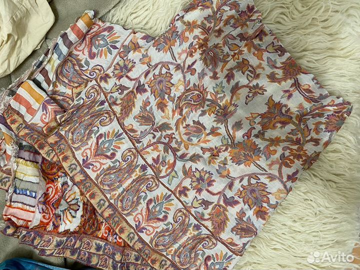 Палантины платки шарфы шелк