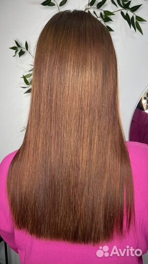 Кератиновое выпрямление волос