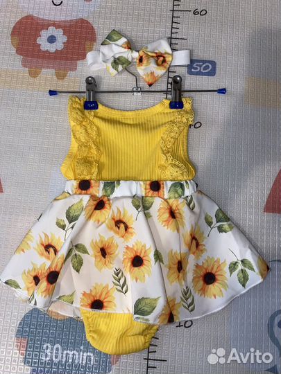 Платье-боди для новорожденных