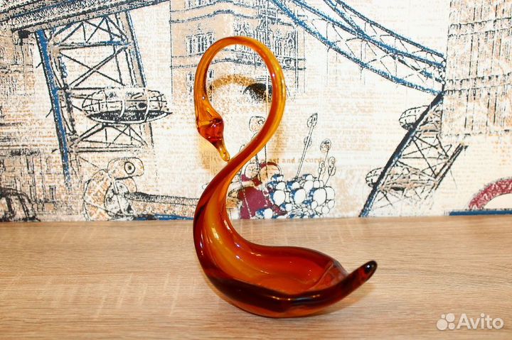 Фигурка из цветного стекла СССР