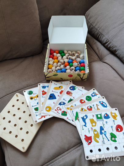 Деревянная обучающая мозаика 