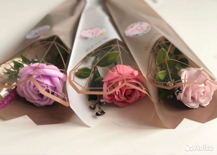 Роза в упаковке