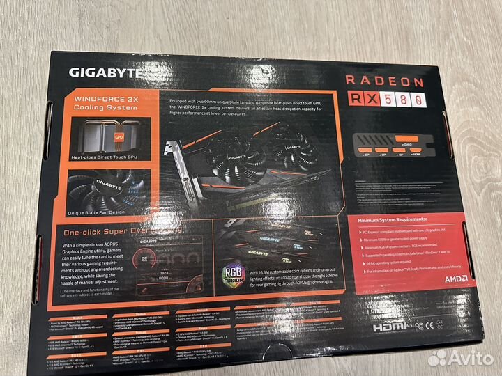 Видеокарта radeon rx 580 8 гб