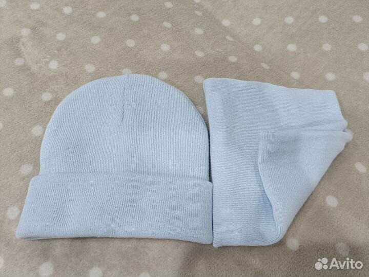 Шапка-бини с подворотом