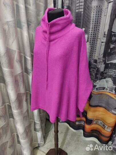 Пончо женское Альпака