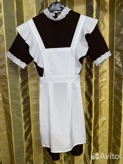 Платье с фартуком на последний звонок