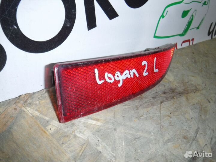 Катафот левый Renault Logan 2 (2014+)