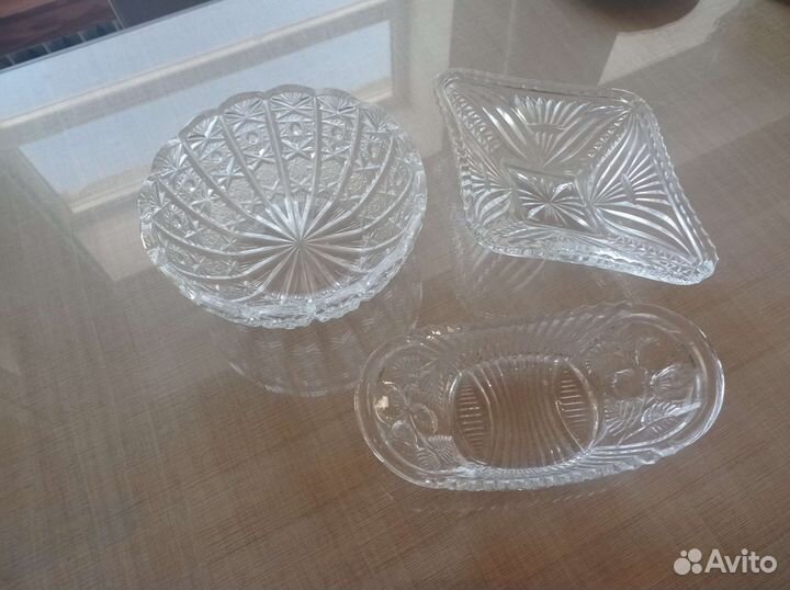 Хрустальная конфетница СССР