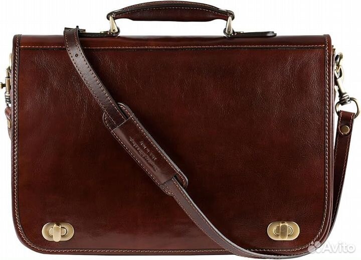 Портфель Italian Full Grain Leather Laptop Bag