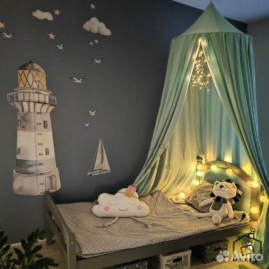 Балдахин на кровать домик